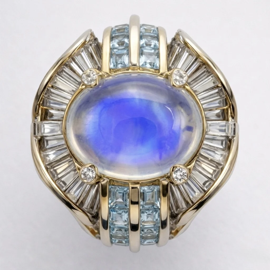 Luna Forte Moonstone — top view